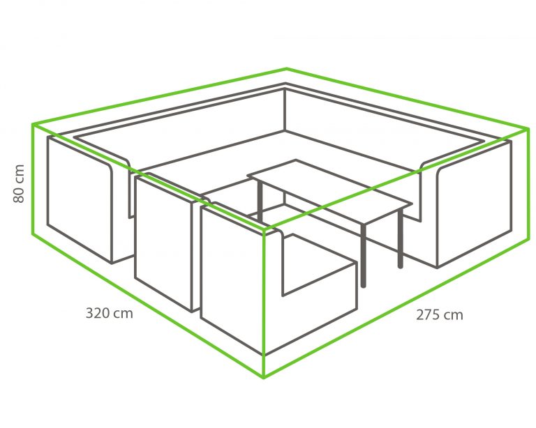 Winza beschermhoes loungeset 320 x 275 x 80cm