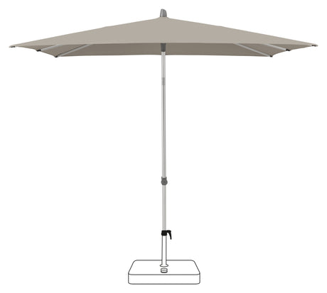 Glatz Alu-Smart parasol 200 x 200cm
