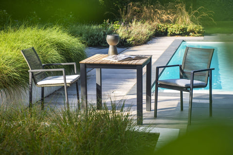 Yoi Arashi dining table 76 x 76 cm DARK COLLECTION