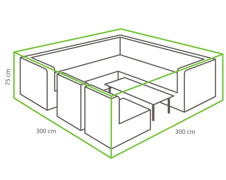 Winza beschermhoes loungeset 300 x 300 x 75cm