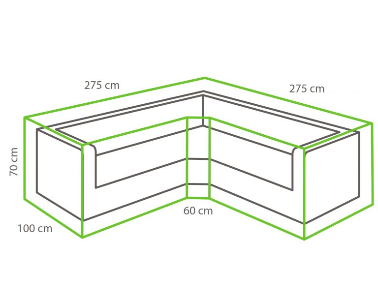 Winza beschermhoes cornerset 275 x 275 x 70cm