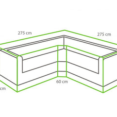 Winza beschermhoes cornerset 275 x 275 x 70cm
