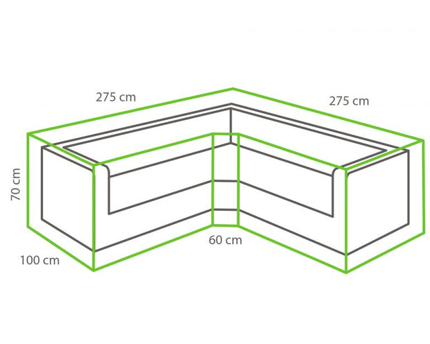 Winza beschermhoes cornerset 275 x 275 x 70cm
