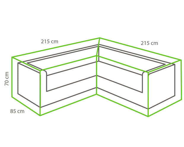 Winza beschermhoes cornerset 215 x 215 x 70cm