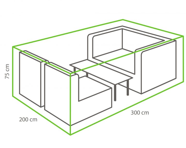 Winza beschermhoes loungeset 300 x 200 x 75cm