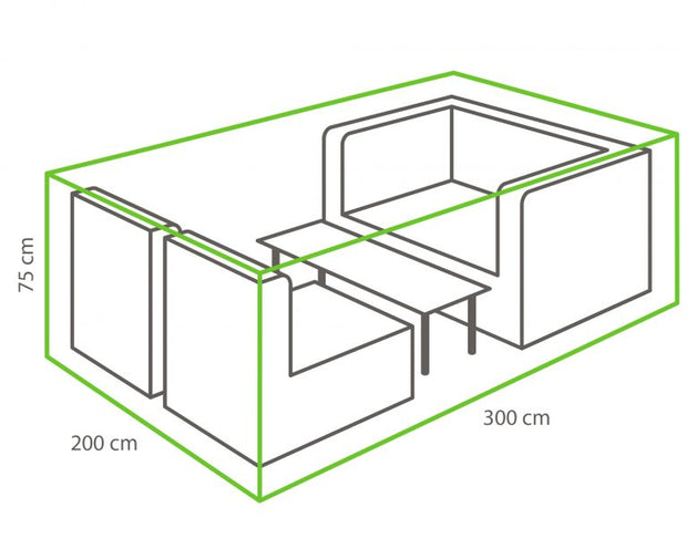Winza beschermhoes loungeset 300 x 200 x 75cm