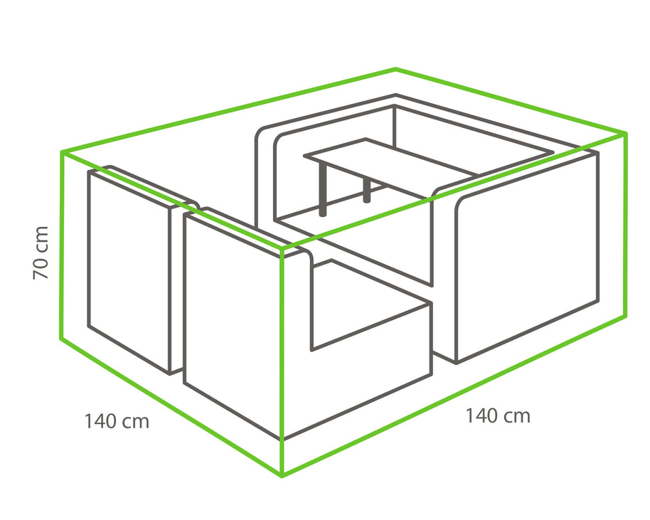 Winza beschermhoes loungeset 140 x 140 x 70cm