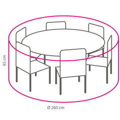 Winza beschermhoes diningset Ø 260 x 85cm