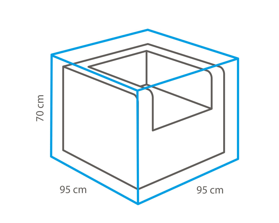 Winza beschermhoes lounge stoel 95 x 95 x 70cm