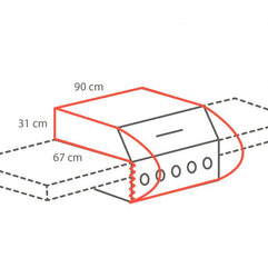 Winza beschermhoes BBQ build-in 90 x 67 x 31cm