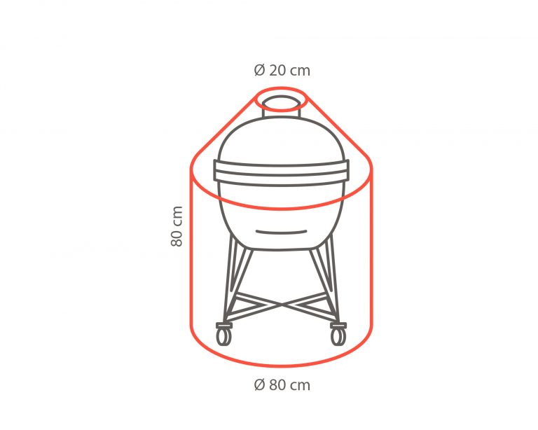 Winza beschermhoes BBQ kamado Ø80