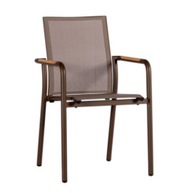 BAIONA - Bronze , stapelbare stoel