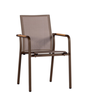 BAIONA - Bronze , stapelbare stoel