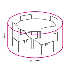 Winza beschermhoes diningset tot Ø 120cm