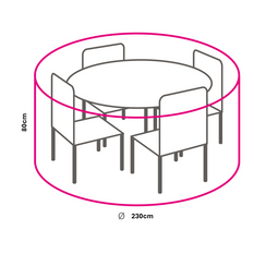 Winza beschermhoes diningset tot Ø 170cm