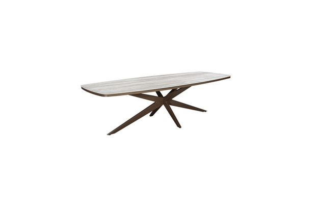 Yoi Calma dining tafel 270 x 110 cm half-ovaal